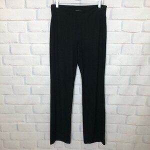 Eileen Fisher Viscose Crepe Pants Size S Black Pull On